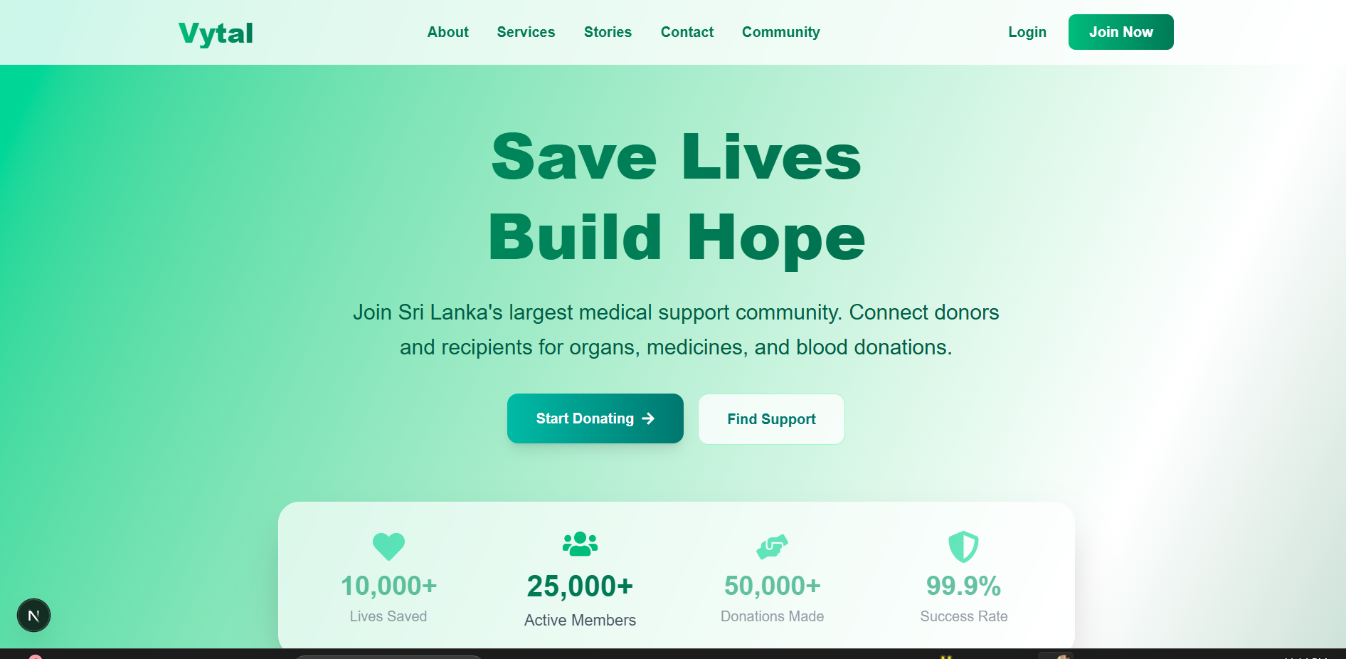 Vytal - Medical Support Platform